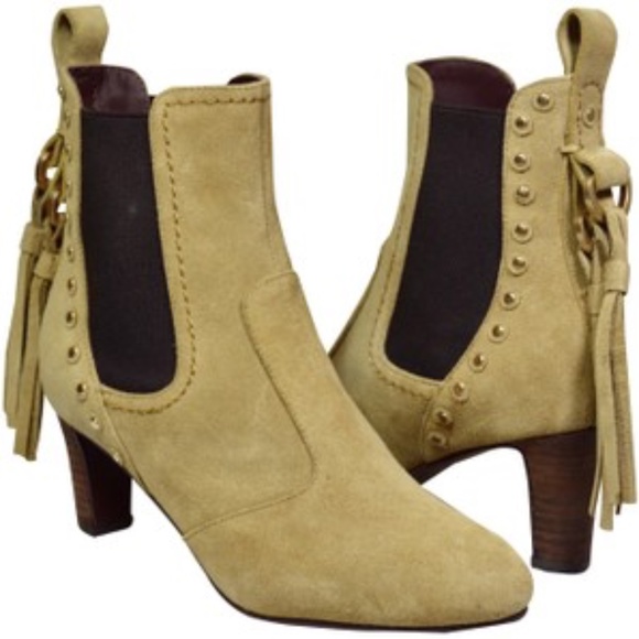 🆕🏷️See by Chloé TanTasseled/Studded Boots  🇮🇹 - Picture 3 of 12